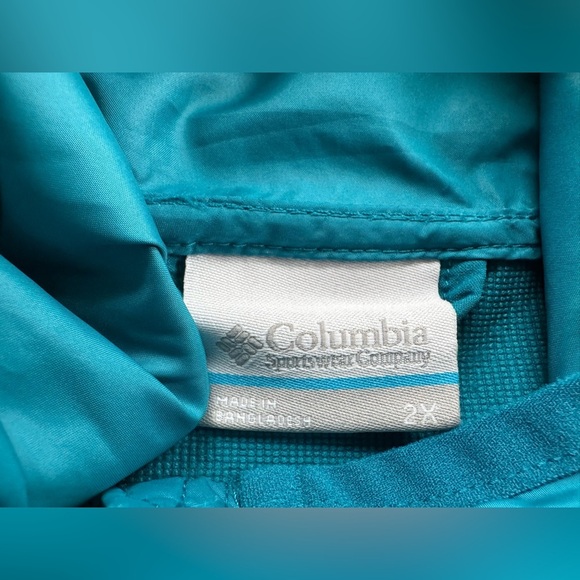 Columbia Teal Nesika Creek Stretch Jacket Size 2X - Picture 11 of 12